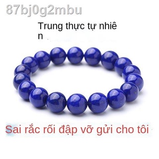 Vòng tay Lapis Lazuli của Nam giới và Phụ nữ Afghanistan duy nhất tròn màu đỏ Cặp đôi Hạt pha lê kiện