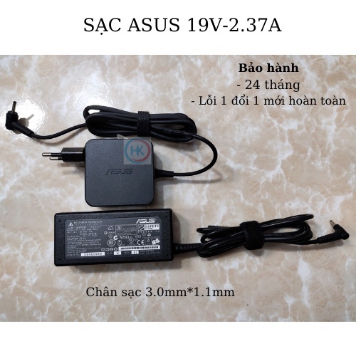 ▀ Sạc Laptop asus 19V-3.42A/2.37A chân nhỏ 3.0mmx1.1mm Asus UX31E, UX21E K401J-E1 K401L K401U K441 K441U F441S X200 ▀ 🄿