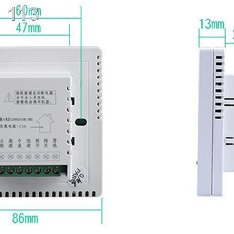 [bán chạy]Bộ điều khiển hệ thống không khí trong lành, LCD thông minh, công tắc ba tốc độ, bảng quạt