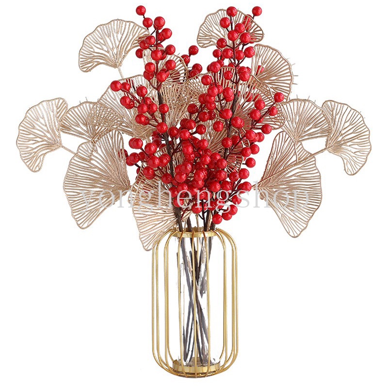 Hoa Ginkgo Nhân Tạo Trang Trí Năm Mới/Tiệc Cưới DIY