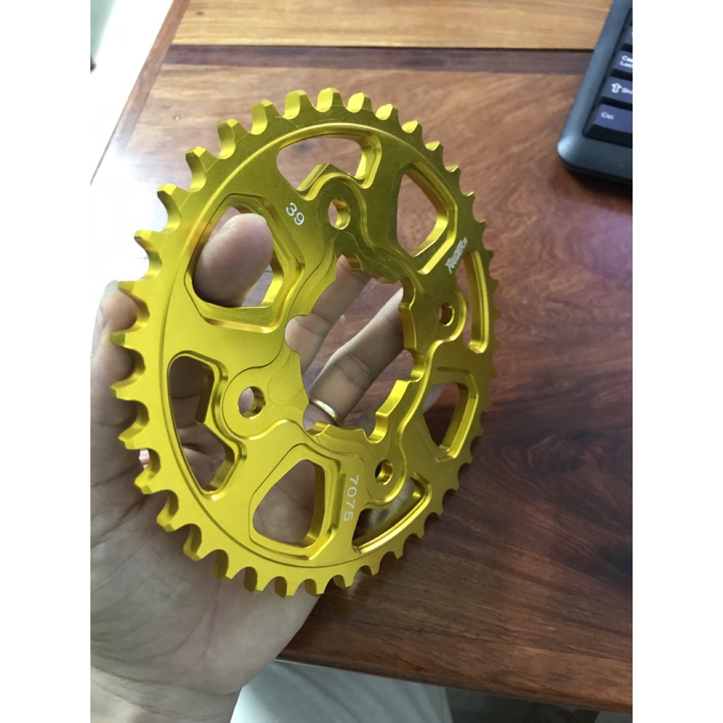 Dĩa nhôm CNC 39T gắn Raider FI