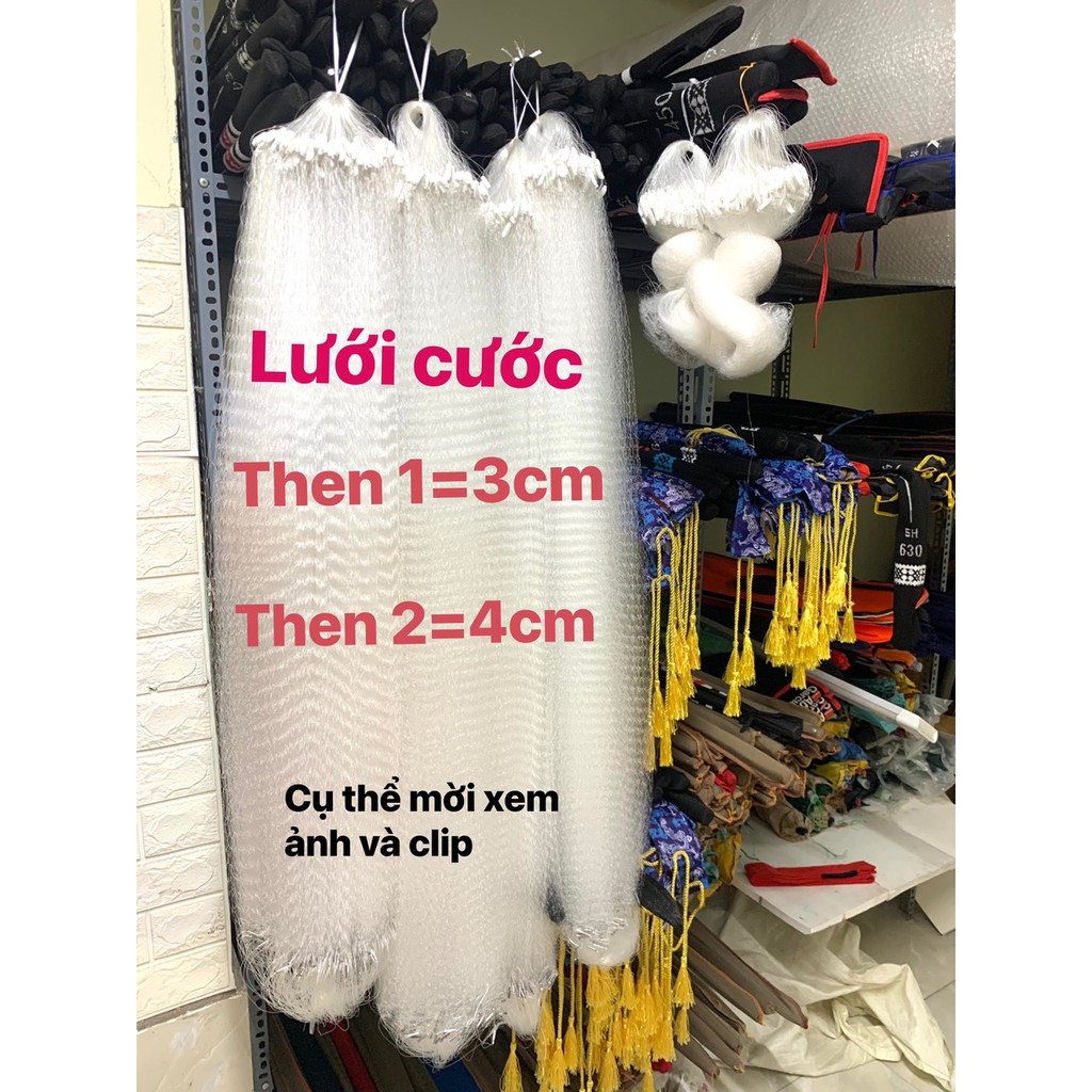 Lưới bắt cá 1 màn then 1 và then 2 (cao 80cm dài 20m 40m 80m)