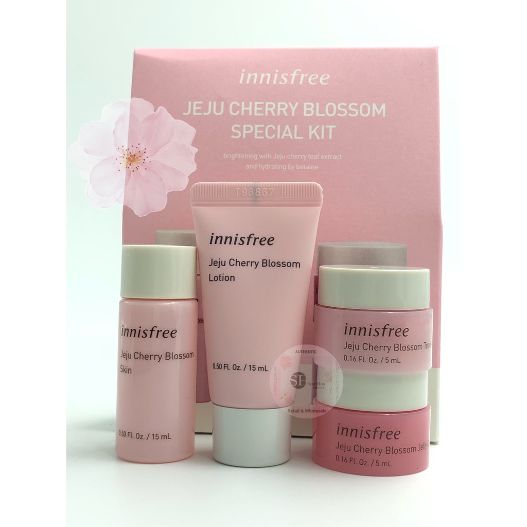 Bộ Dưỡng Hoa Anh Đào-innisfree JeJu Cherry Blossom Special Kit 4 món (mini)