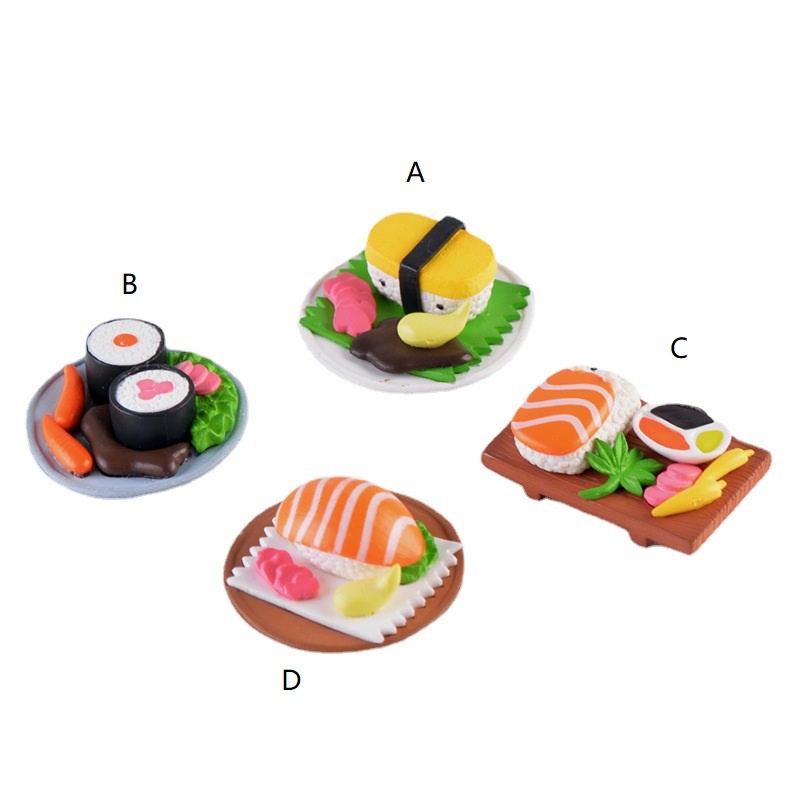 Đồ chơi Mô Hình món Sushi giả đồ chơi nhập vai Sushi trưng bày trang trí