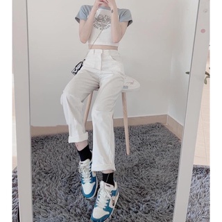 SET CROP TAY PHỐI + QUẦN KAKI