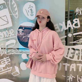 Áo hoodie basic màu hồng phấn chất nỉ bông siêu đẹp hàng dày dặn cao cấp