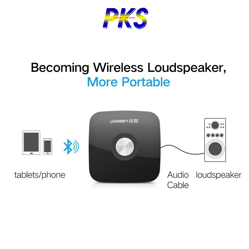 Thiết Bị Nhận Bluetooth 4.1 Musis Recceiver UGREEN 30445 - Bộ Thu Bluetooth Sound - Hàng Chính Hãng - 30445