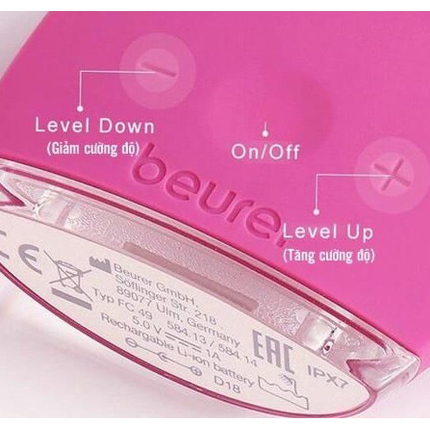 Máy rửa mặt massage Beurer FC49 Đức mini cầm tay chống nước, làm sạch sâu da - Shop Viloet