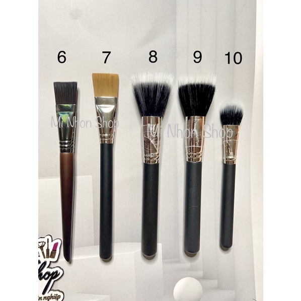 Cọ cho nền, má kem, khối kem có sẵn đủ mẫu dẹt và tròn makeup chuyên nghiệp