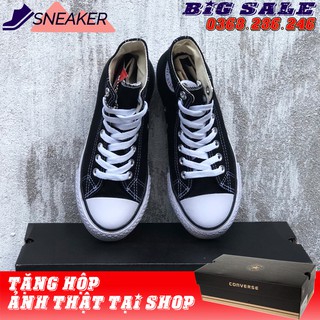 [⚡⚡ GIÀY THỂ THAO⚡⚡ ] Giày Convese Đen Trắng Cao Cổ  Size Nam Nữ