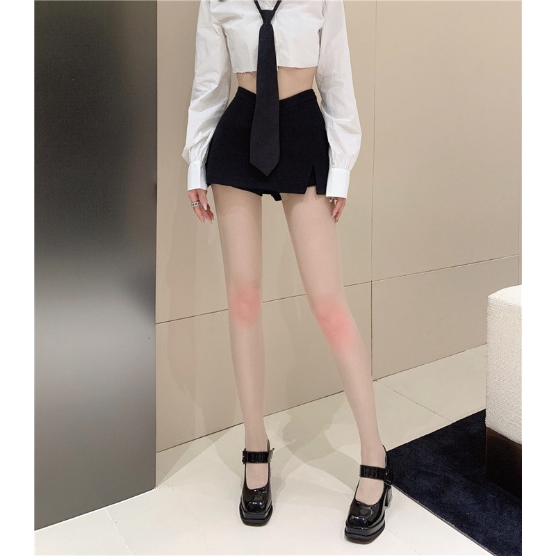 Fashion New Knee High Blush Stockings Pure White Pantyhose Cute Japanese Loli Thin Bottoming Stockings Gradient Stockings