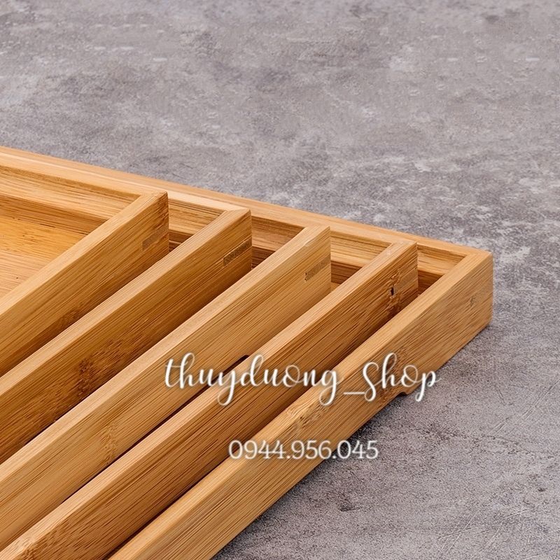 Khay gỗ đựng cốc, ấm chén , để đồ đa năng