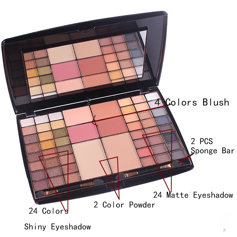 Kit trang điểm 48 màu mắt,4 phấn má hồng và 2 phấn nền Miss Rôse MR14Y | BigBuy360 - bigbuy360.vn