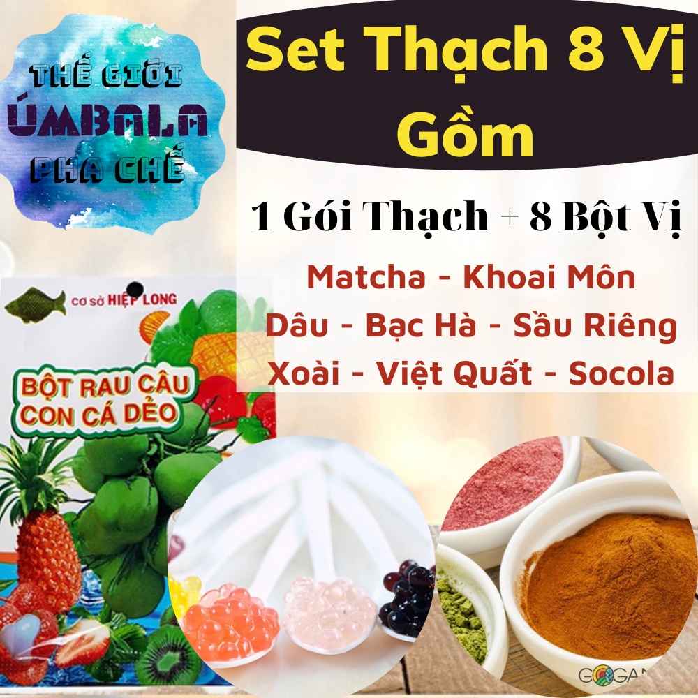 💥XẢ KHO💥 Bột Tạo Vị Pha Trà Sữa Và Vị Thạch Rau Câu Xoài, Việt Quất, Matcha, Khoai Môn, Sầu Riêng - Tiệm Pha Chế UMBALA