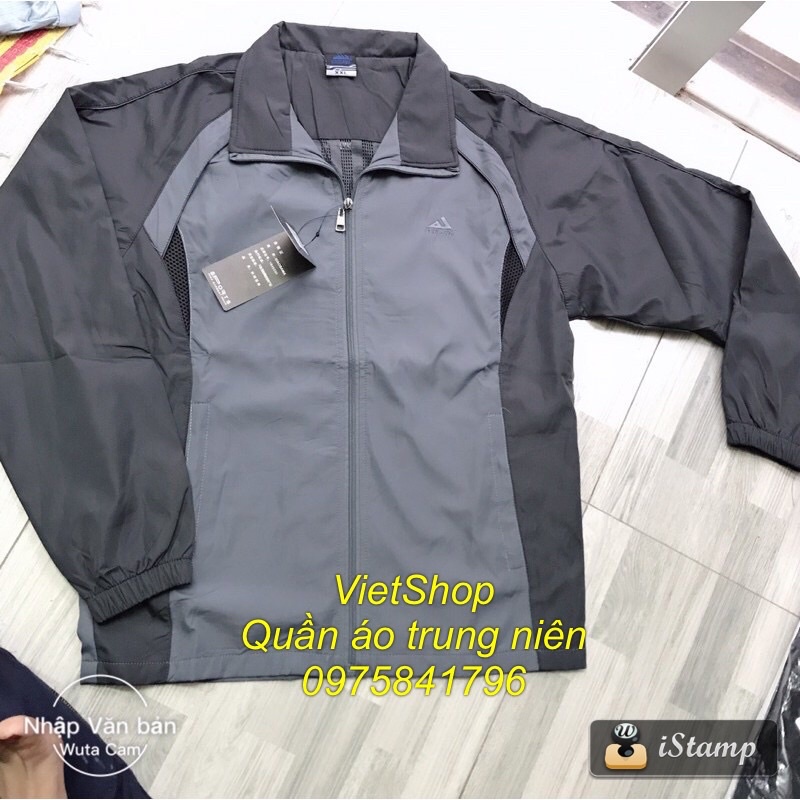 Áo Khoác Nam Trung Niên Dáng Suông 2 Lớp K Nhăn Nhàu Siêu Nhẹ