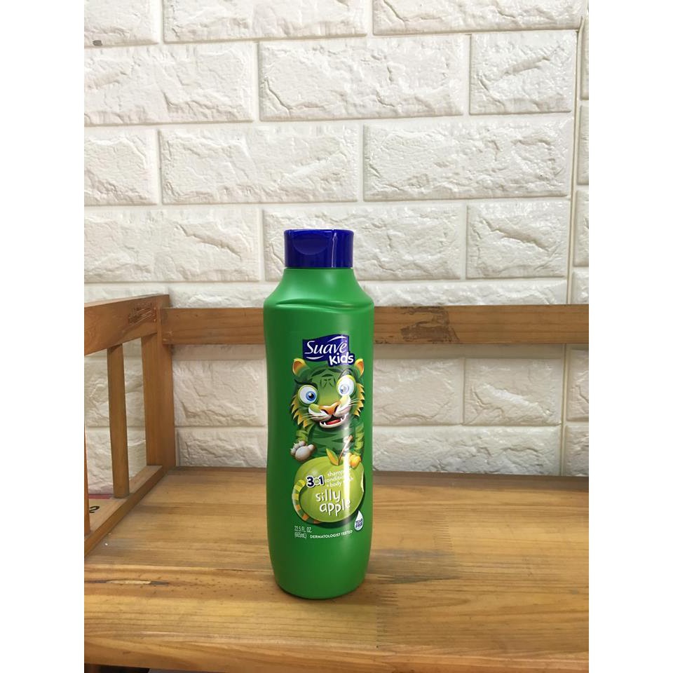 Sữa tắm gội cho bé 3 trong 1 Suave kids 665ml