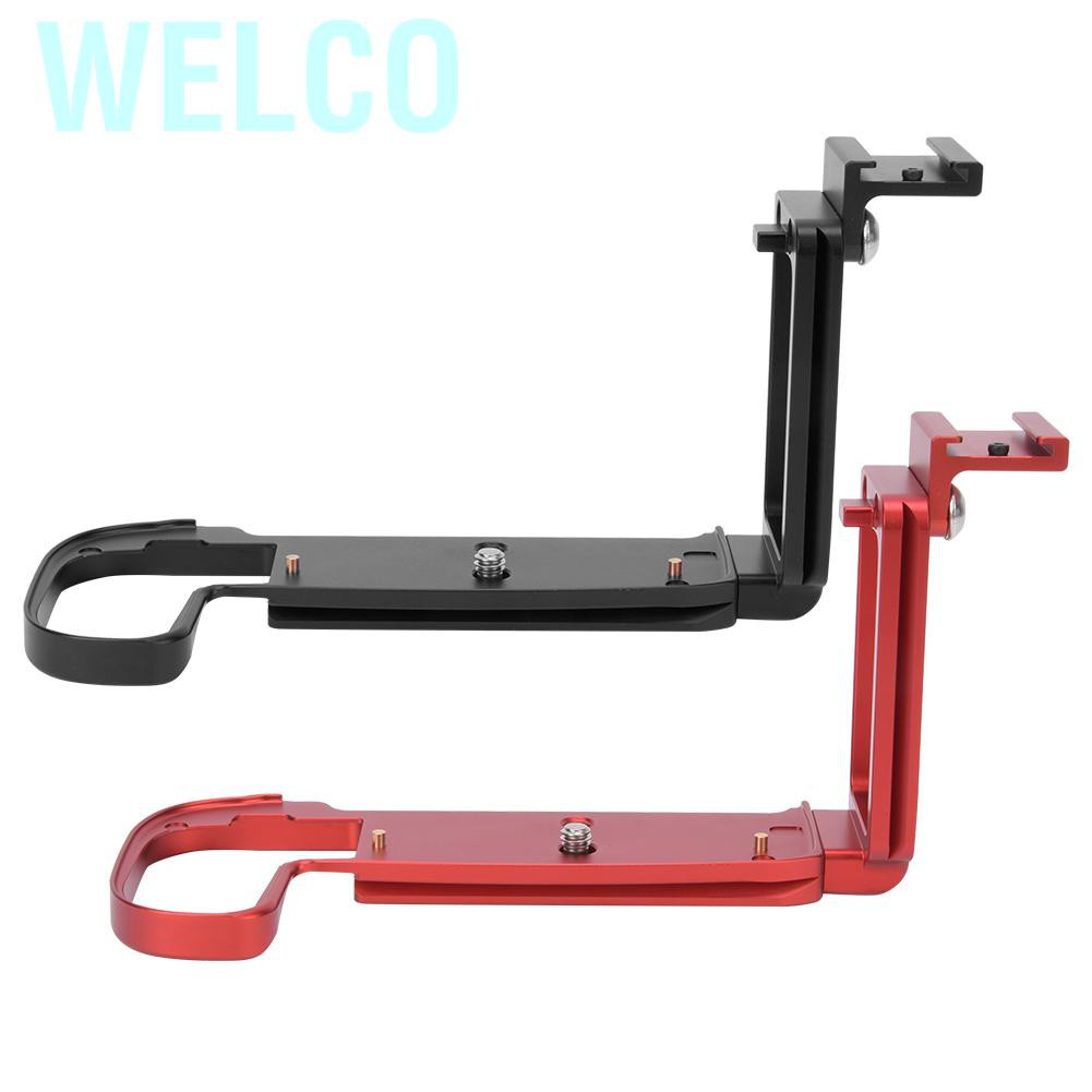 Welco L Type Quick Release Plate with Hot Shoe Vertical Hand Grip Ball Head for Canon EOS-R Camera