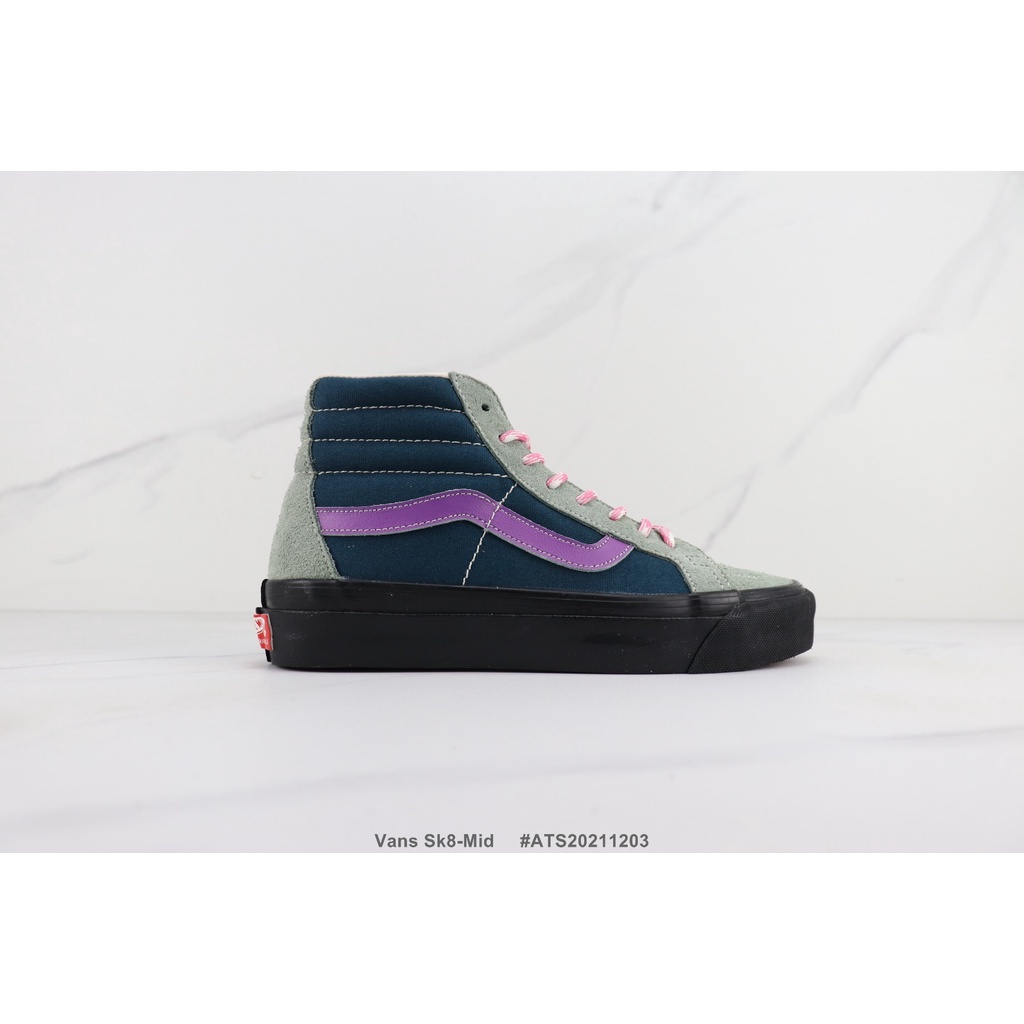 Giày vải canvas Vans Sk8-Mid cổ cao có size 35-44 trẻ trung năng động