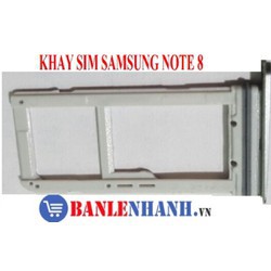 KHAY SIM SAMSUNG NOTE 8 MÀU BẠC