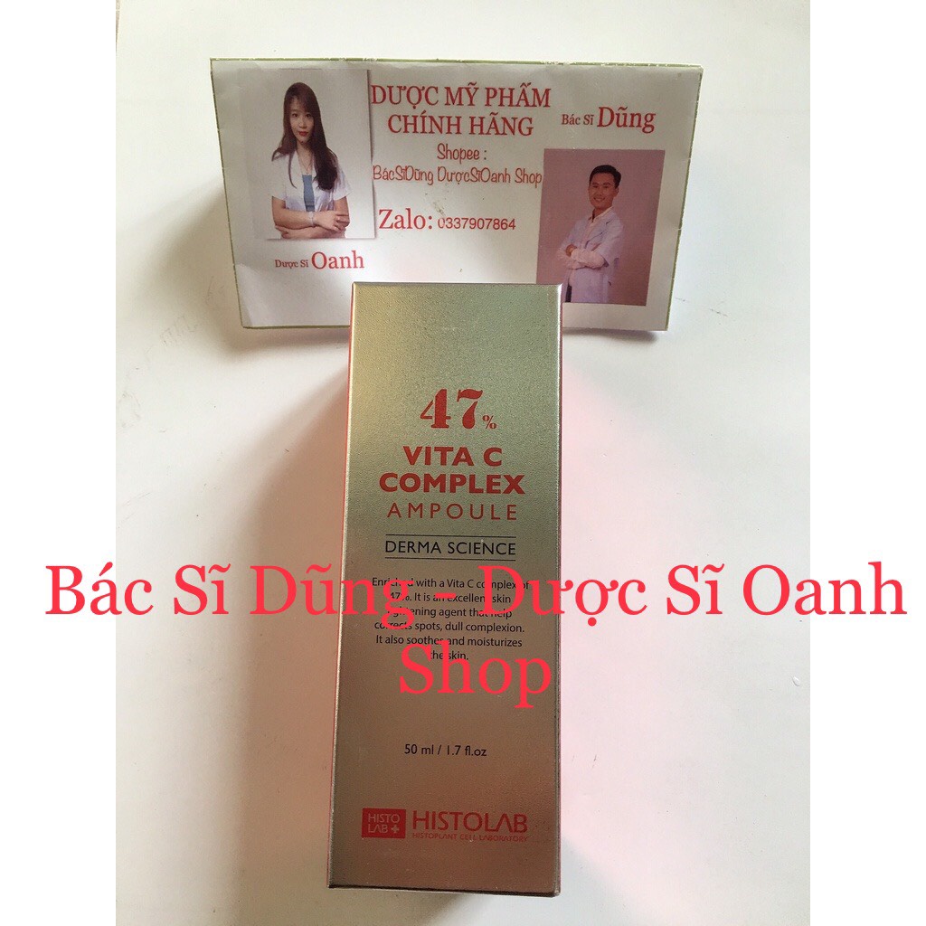 HISTOLAB TINH CHẤT DƯỠNG TRẮNG DA VITAMIN C COMPLEX AMPOULE 47%