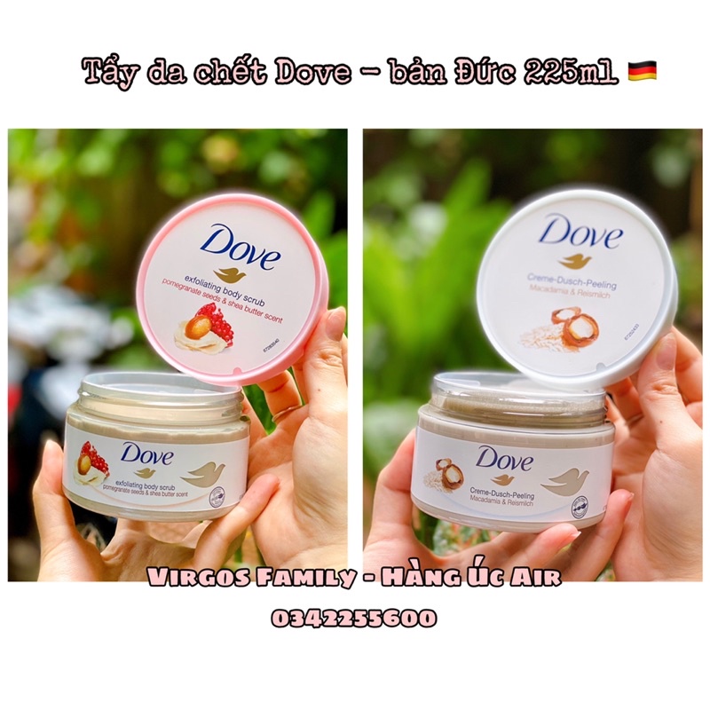Tẩy da chết body DOVE EXFOLIATING BODY POLISH 225ml