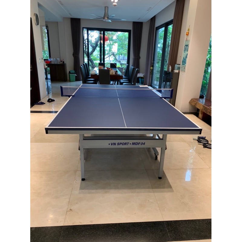 Bàn bóng bàn VN SPORT MDF 04 25mm  kèm cọc lưới bóng bàn