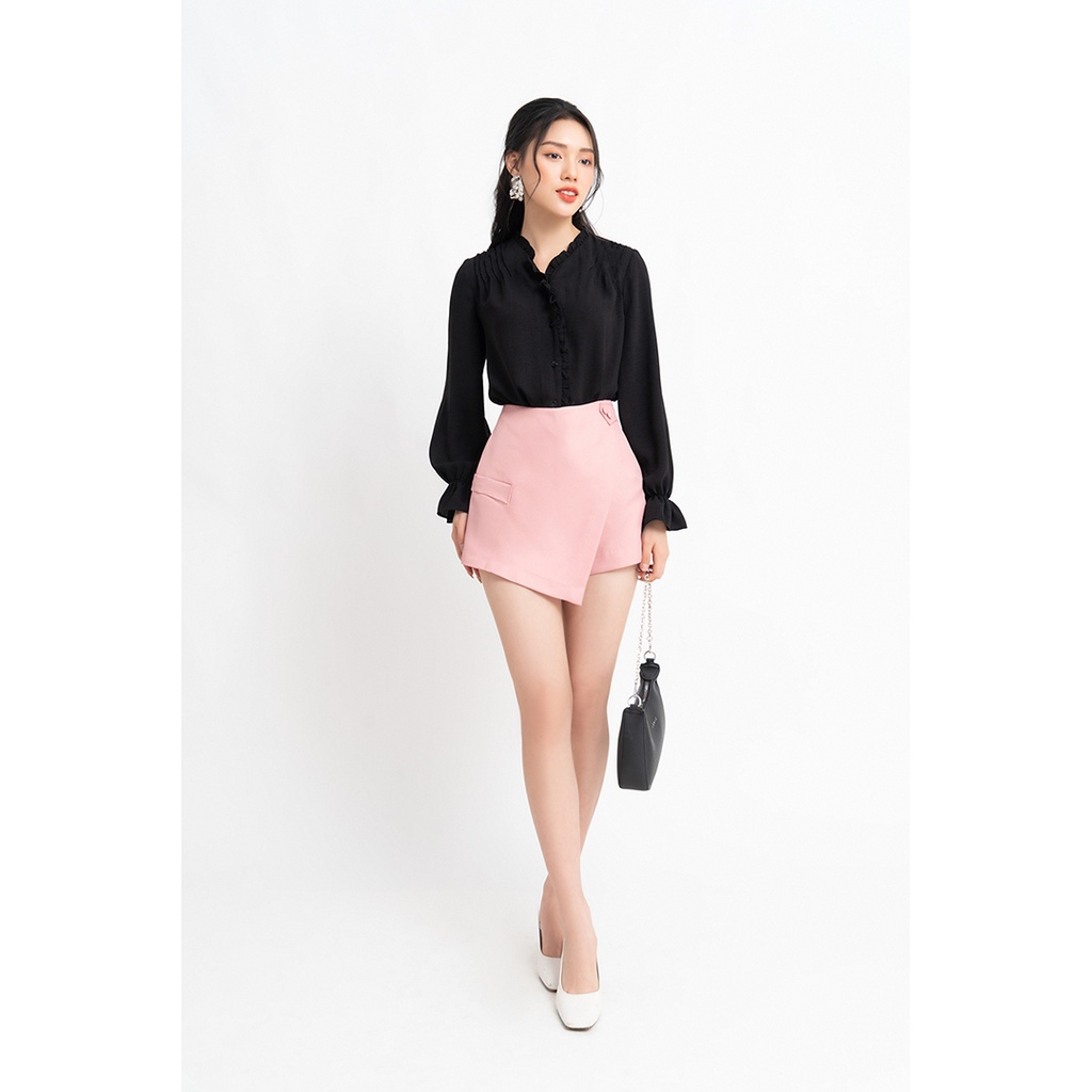 Quần short nữ 20Sexy by 20AGAIN 4 MÀU, đủ size, sooc xẻ tà túi ốp SVW0836