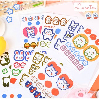 Sticker dán sách, trang trí bàn học, trang trí phòng cute | Lumin Store