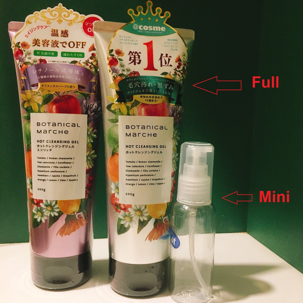 Tẩy trang gel nóng Botanical Marche Hot Cleansing Gel mini 30-50ml