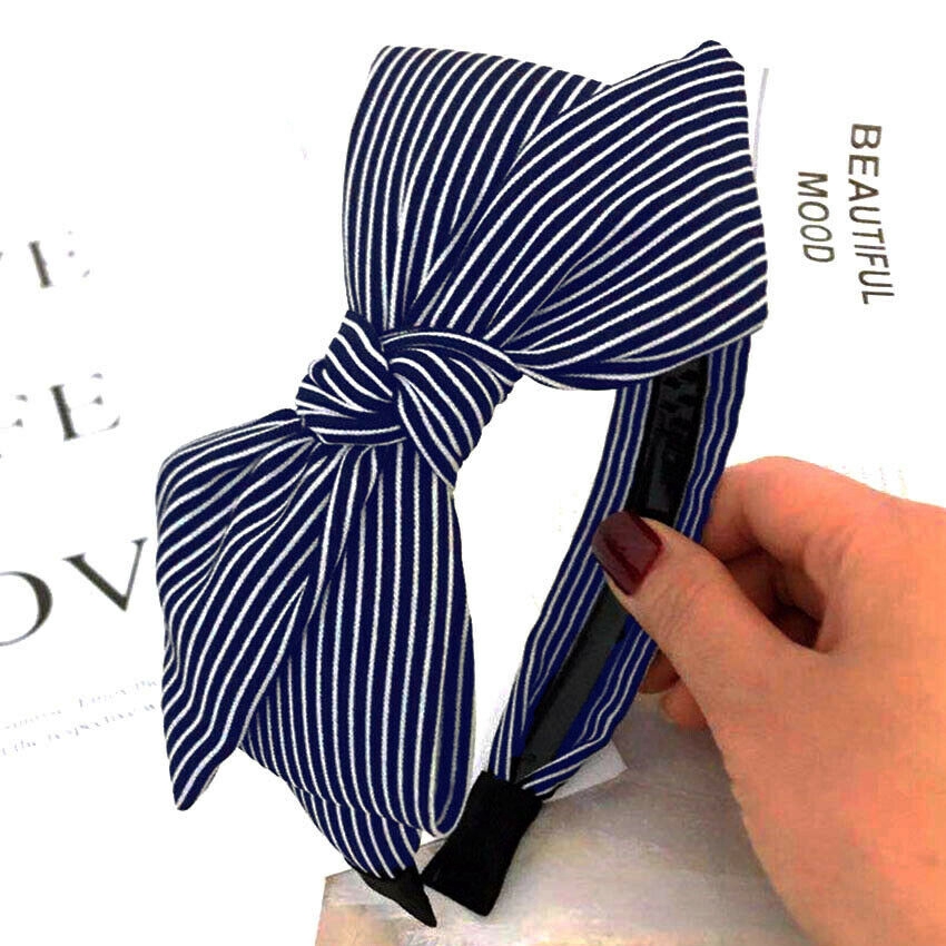 Băng đô họa tiết ca rô phong cách Hàn Quốc xinh xắn dành cho nữ