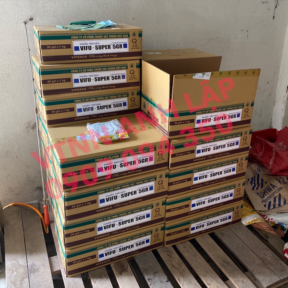 VIFU SUPER 5GR diệt tuyến trùng - sâu đục thân- muỗi hành