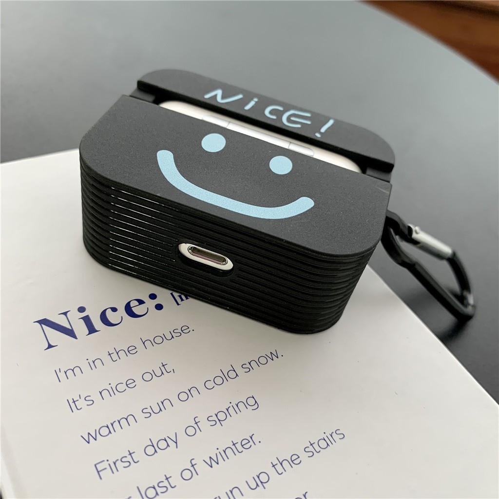 Ốp silicon hình mặt cười Nike cho iPhone AirPods Pro AirPods 1 AirPods 2 | BigBuy360 - bigbuy360.vn
