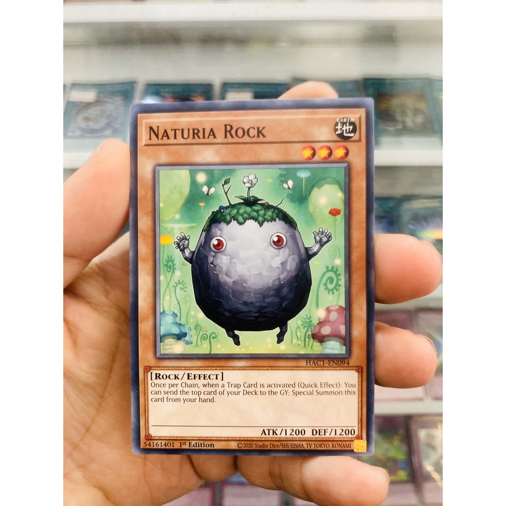 Thẻ Bài YugiOh Mã HAC1-EN094 - Naturia Rock - Common - 1st Edition