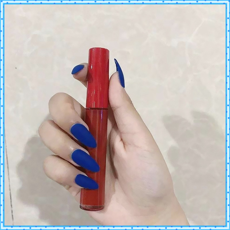 Móng tay giả màu trơn nhám có hộp 24 cái tặng kèm full phụ kiện dũa, keo, giấy lau, cây đẩy