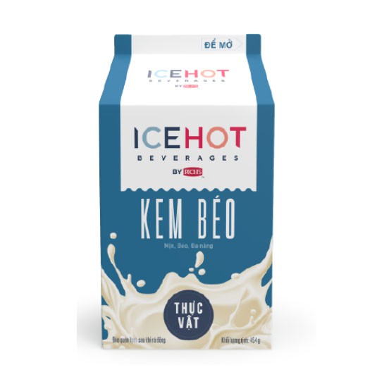 Kem béo thực vật Rich's ICEHOT hộp 454g - Kem Base, On-top, Kem béo vị sữa