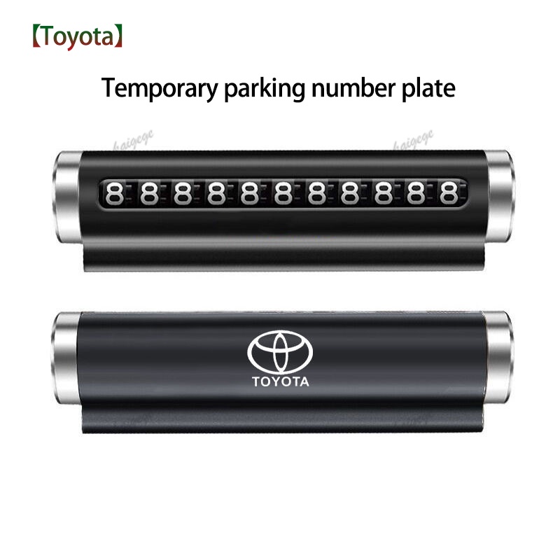 Xe Toyota Số Điện Thoại Biển Xe Ô Tô Thẻ Đỗ Xe Tạm Thời Cho yaris corolla supra hilux Toyota cross f
