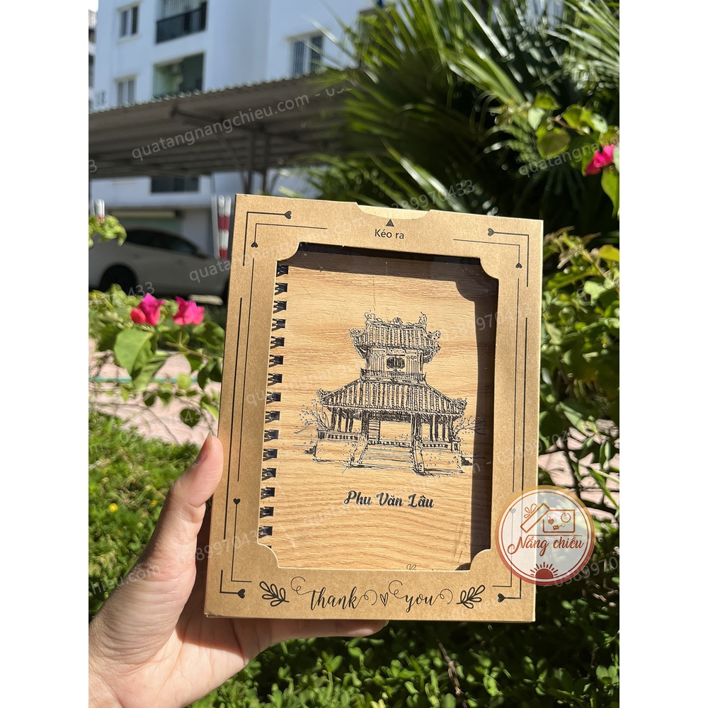 Sổ tay quà lưu niệm các di tích, danh lam thắng cảnh ở Huế, Chùa Thiên Mụ, Ngọ Môn, Phu văn lâu, cổng trường quốc học