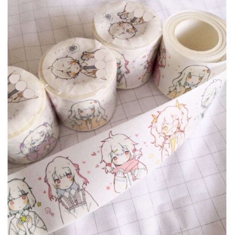 (Chiết theo chu kỳ) Băng dính Washi tape hoạ tiết nam nữ sinh đáng yêu