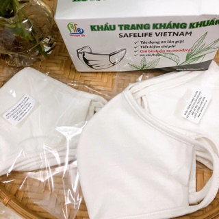 Combo 10 khẩu trang vải kháng khuẩn Safelife