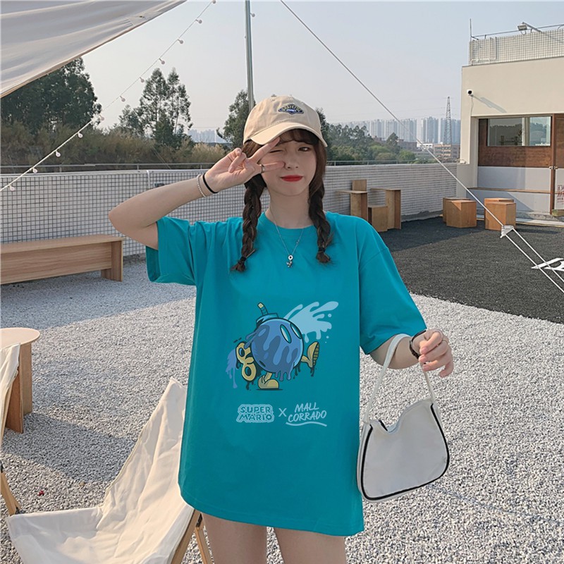 Áo thun unisex nam nữ tay lỡ phông form rộng teen cổ tròn oversize cotton BOOM giá rẻ basic đen trắng tee pull freesize