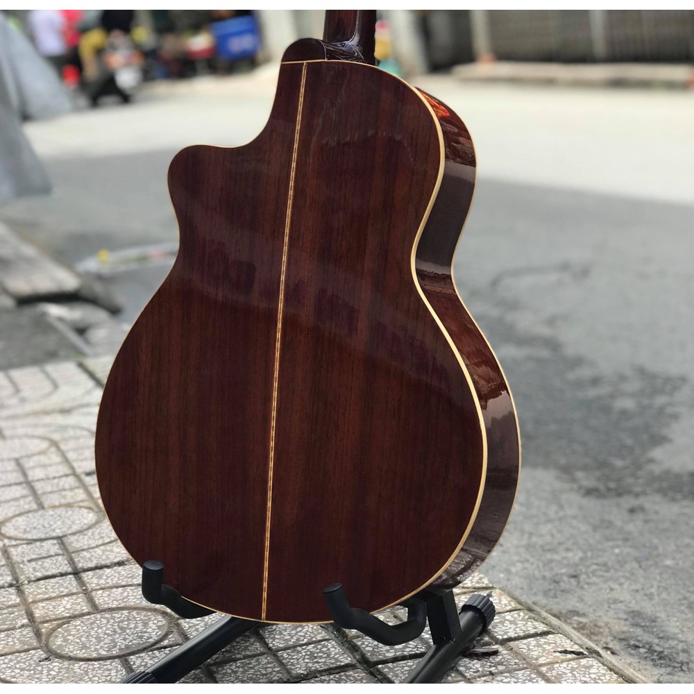 ĐÀN GUITAR ACOUSTIC GỖ HỒNG ĐÀO NGUYÊN TẤM CÓ TY SVA3