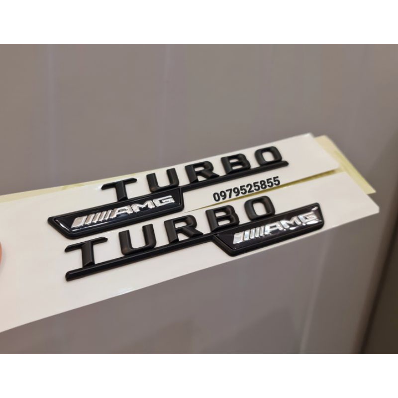 TURBO AMG tem dán xe mercedes