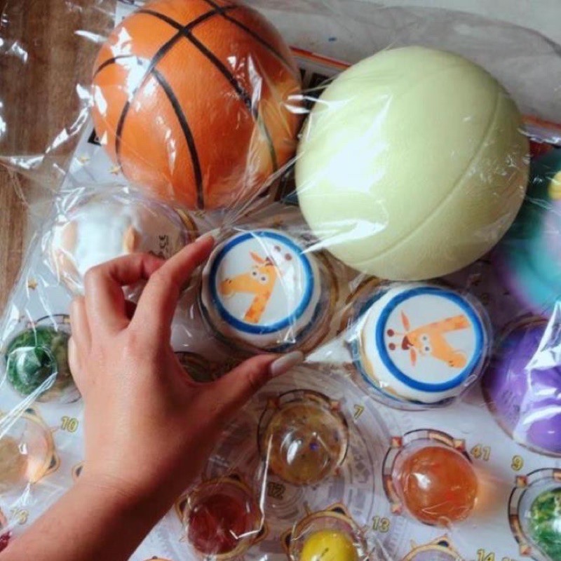 vỉ thưởng bi nảy galaxy kèm squyshi khổng lồ