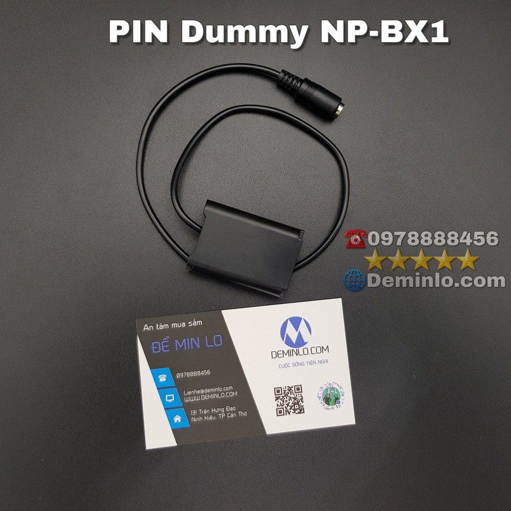 Pin dummy NP-BX1 pin Sony RX100 dùng nguồn sạc dự phòng