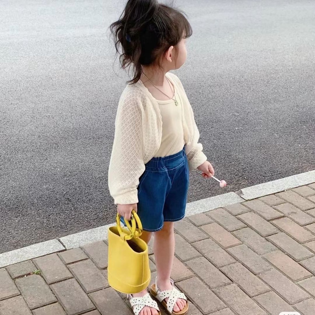 ▶Áo Choàng Dệt Kim Thoáng Khí Trọng Lượng Nhẹ Thời Trang 2022 Cho Bé Gái#8.21