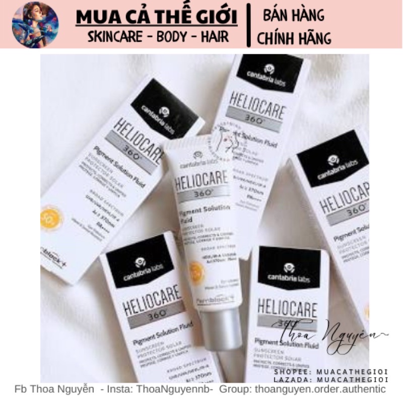 Kem chống nắng Heliocare Pigment Solution Fluid