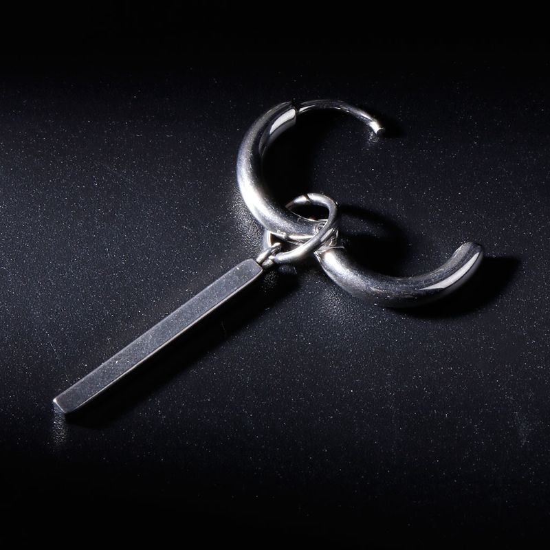 Khuyên tai dáng dài 2 màu tạo hình độc đáo