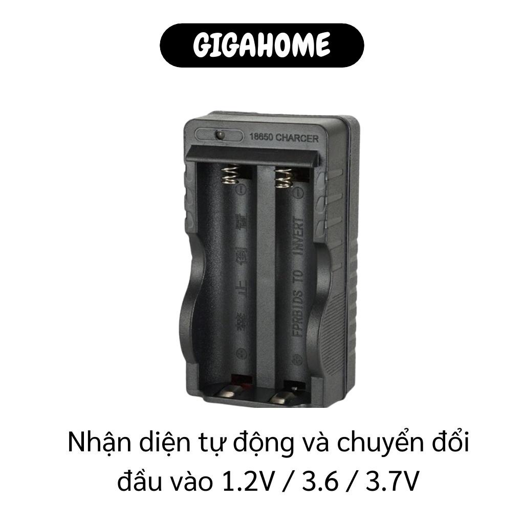 Bộ sạc pin  ️ GIÁ VỐN Bộ sạc pin đôi 18650 sạc tự động dừng lại khi pin đầy, bảo vệ pin có thể sử dụng lâu dài 6618