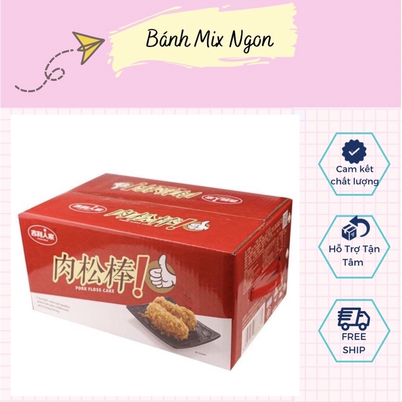 Thùng bánh ruốc que Like 2KG Lucky Family chính hãng - Shop sỉ