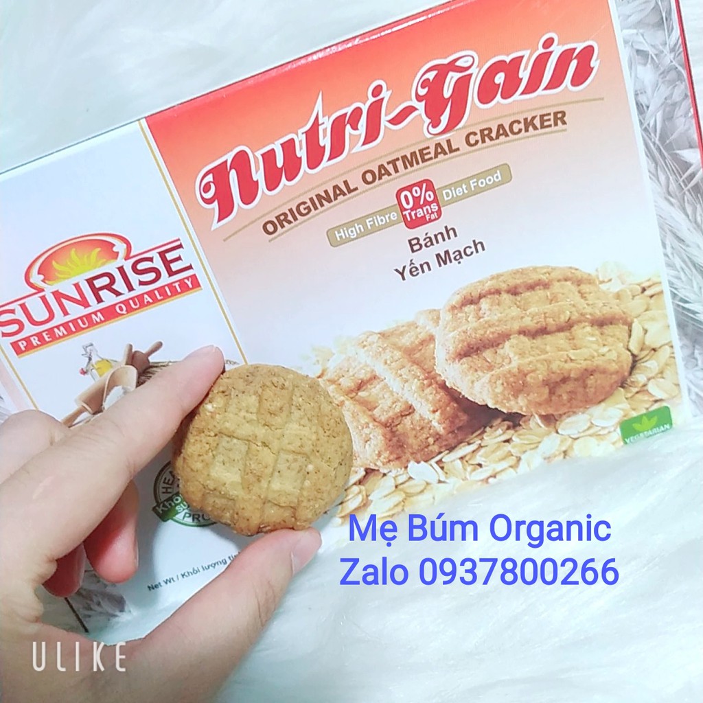 [ HCM Giao Hỏa Tốc] Bánh Yến Mạch Nguyên Chất  Nutri - Gain, Dành Cho Người Ăn Kiêng, Tiểu Đường Hộp 178g ( 16 bánh)